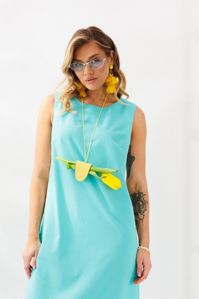 Сарафан Mubliz 321 голубой - фото 33