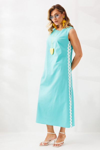 Сарафан Mubliz 321 голубой - фото 20