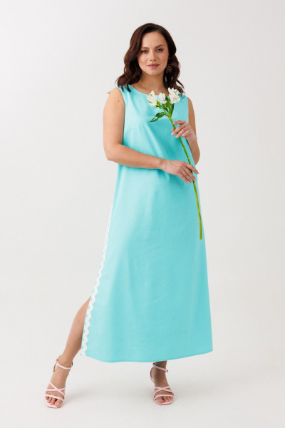 Сарафан Mubliz 321 голубой - фото 15