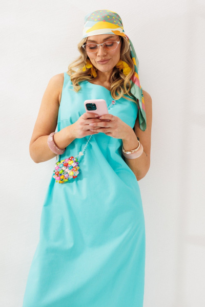 Сарафан Mubliz 321 голубой - фото 14