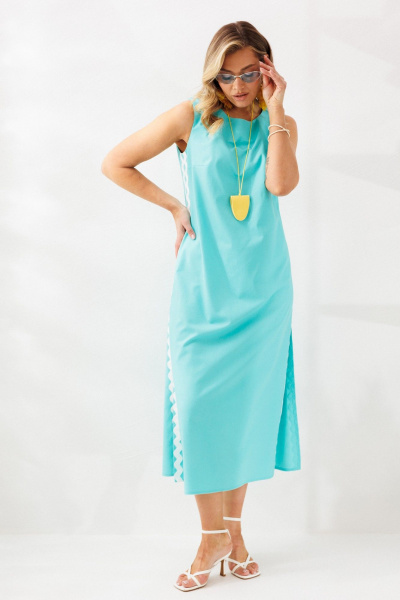 Сарафан Mubliz 321 голубой - фото 10