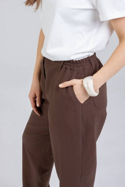 Брюки Mirolia 1155 шоколад - фото 2