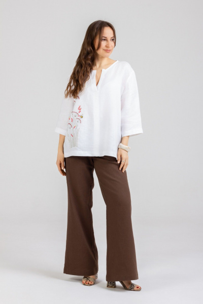 Брюки Mirolia 1257 шоколад - фото 1