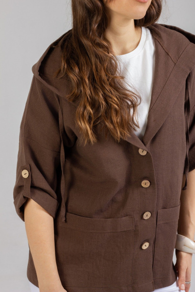 Блуза Mirolia 1181 шоколад - фото 6