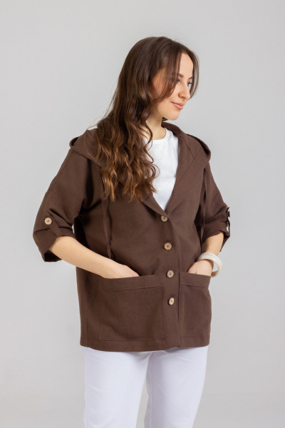 Блуза Mirolia 1181 шоколад - фото 5