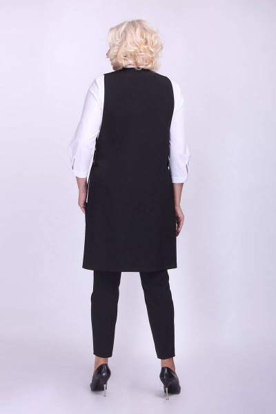 Деловой жилет прямого силуэта на подкладке Camelia 20118 1 - фото 3