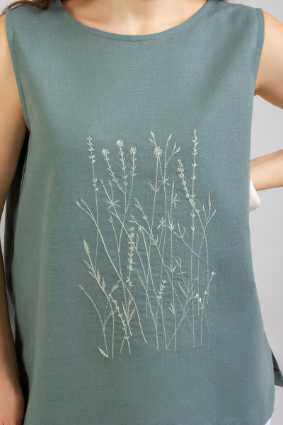 Блуза Mirolia 1297 олива - фото 3