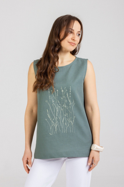 Блуза Mirolia 1297 олива - фото 1