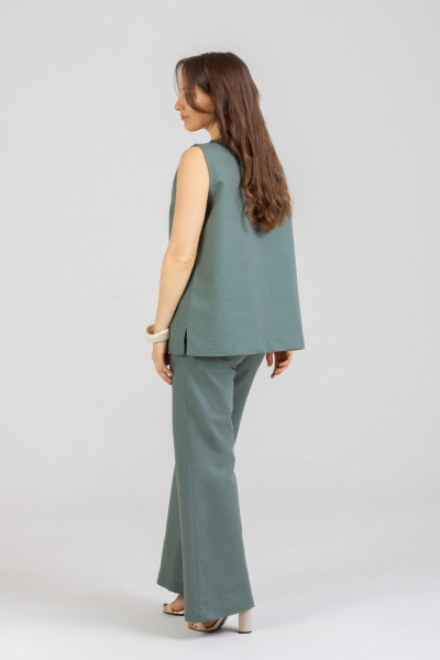 Блуза, брюки Mirolia 1297+1257 олива - фото 3