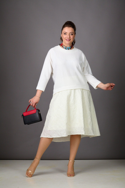 Платье Rosheli 1182/2 молочный - фото 2