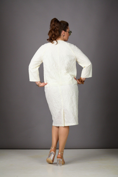 Жакет, юбка Rosheli 1188 молочный - фото 4