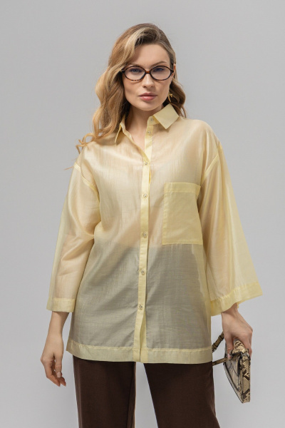 Блуза Romgil РТ0159-ВИ4 сливочный - фото 1