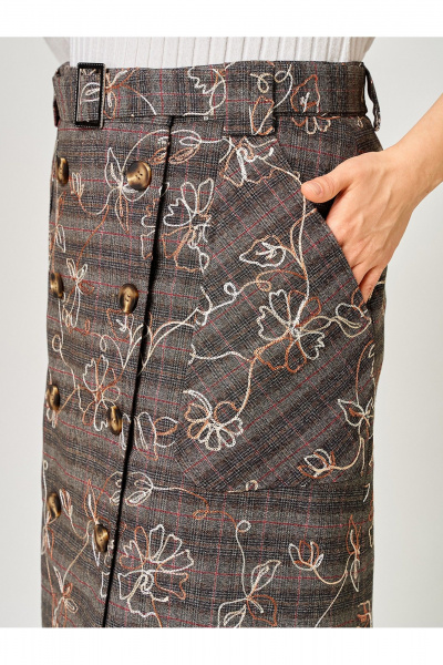 Юбка Zlata 4467 коричневый - фото 7