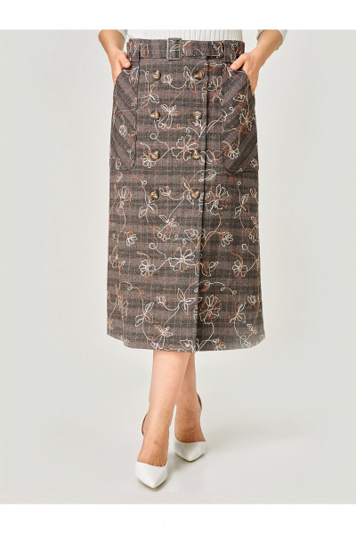 Юбка Zlata 4467 коричневый - фото 4
