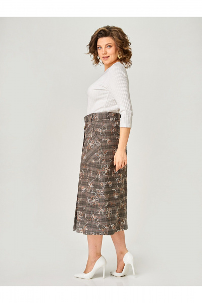 Юбка Zlata 4467 коричневый - фото 3