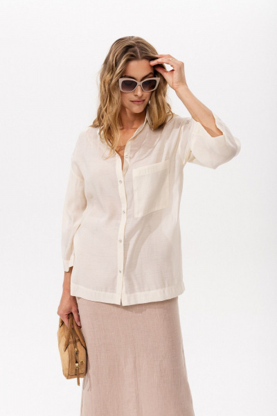 Блуза Romgil РТ0159-ВИ4 молочный_шоколад - фото 4