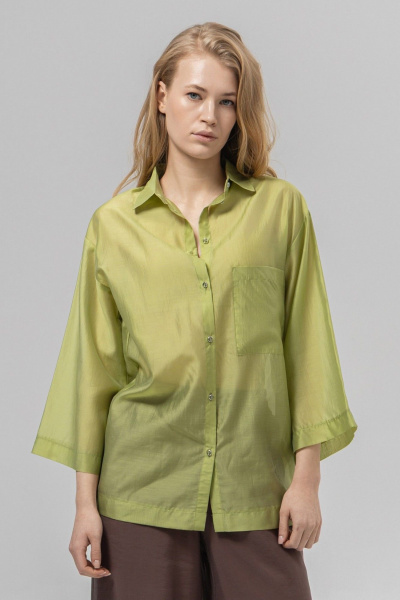 Блуза Romgil РТ0159-ВИ4 зеленое_яблоко - фото 1