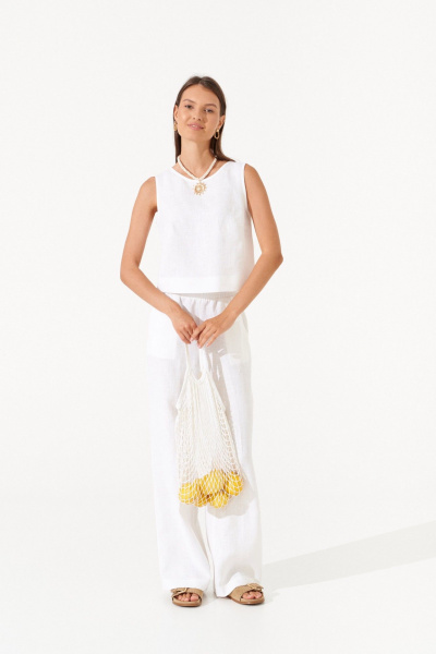 Блуза Romgil РТ0147-ЛЕ4 белый - фото 2