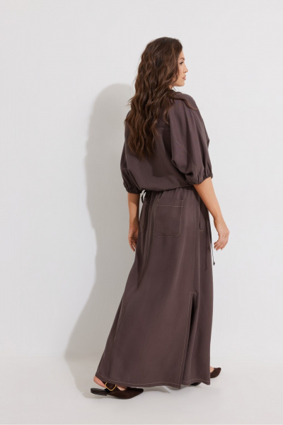 Блуза, юбка ElPaiz 1360 шоколад - фото 4