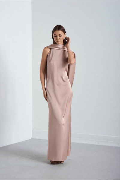 Платье Lady Line 5626 темно-розовый - фото 2