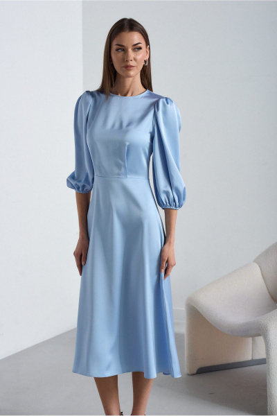 Платье Lady Line 5226 голубой - фото 7