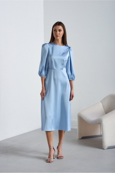 Платье Lady Line 5226 голубой - фото 5
