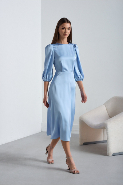 Платье Lady Line 5226 голубой - фото 2
