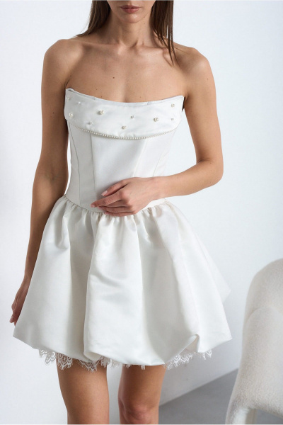 Платье Lady Line 4826 молочный - фото 13