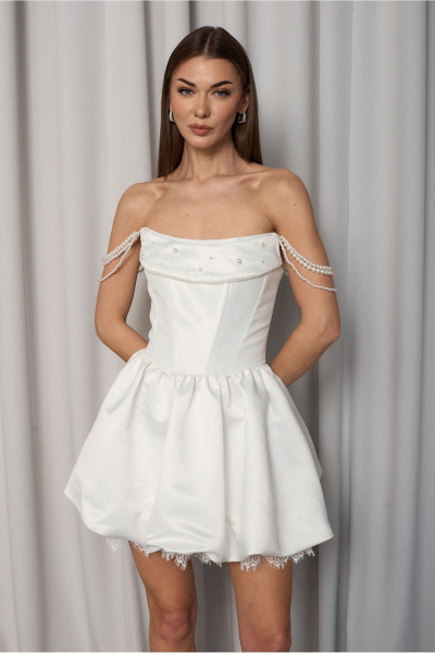 Платье Lady Line 4826 молочный - фото 6