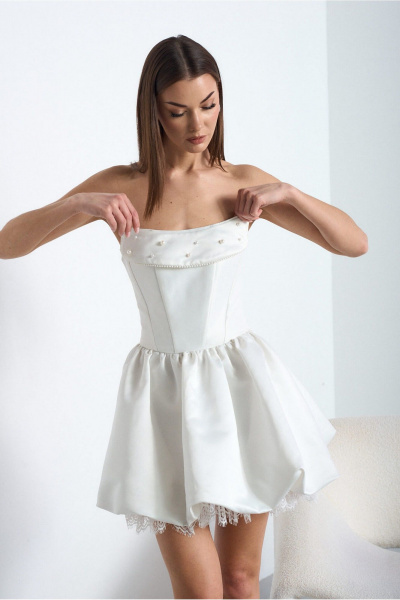 Платье Lady Line 4826 молочный - фото 10