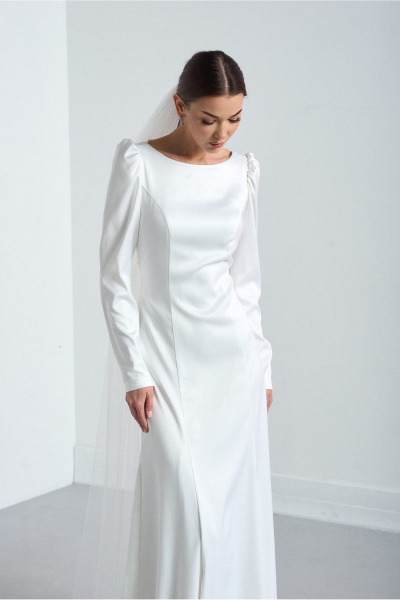 Платье Lady Line 4226 молочный - фото 9