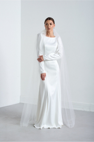 Платье Lady Line 4226 молочный - фото 8