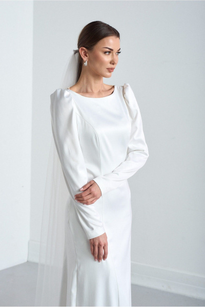 Платье Lady Line 4226 молочный - фото 6