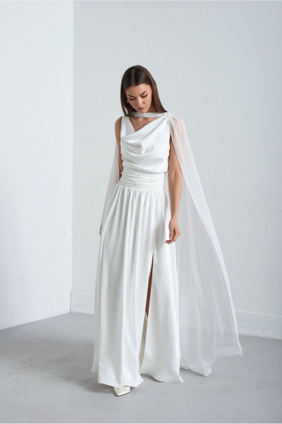 Платье Lady Line 4126 молочный - фото 9