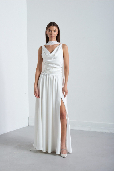 Платье Lady Line 4126 молочный - фото 7