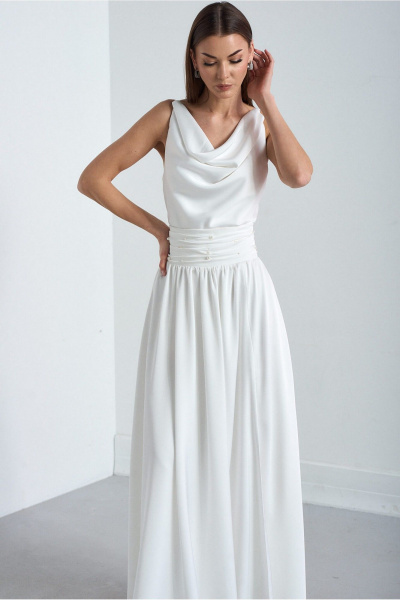 Платье Lady Line 4126 молочный - фото 6