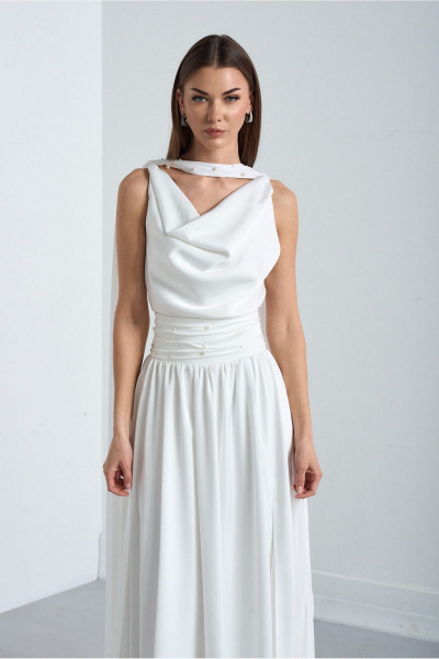 Платье Lady Line 4126 молочный - фото 1