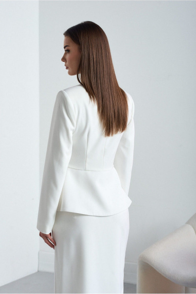 Жакет, юбка Lady Line 5126 молочный - фото 5