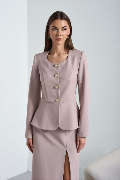 Жакет, юбка Lady Line 5126 темно-розовый - фото 9