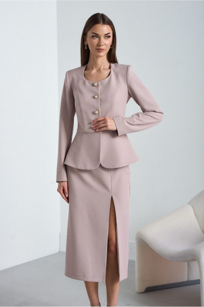 Жакет, юбка Lady Line 5126 темно-розовый - фото 6