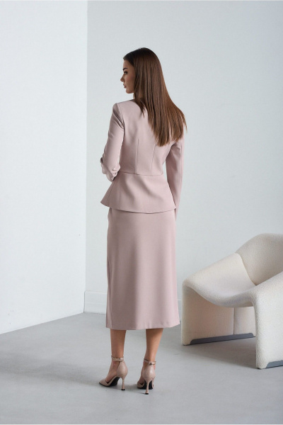 Жакет, юбка Lady Line 5126 темно-розовый - фото 5