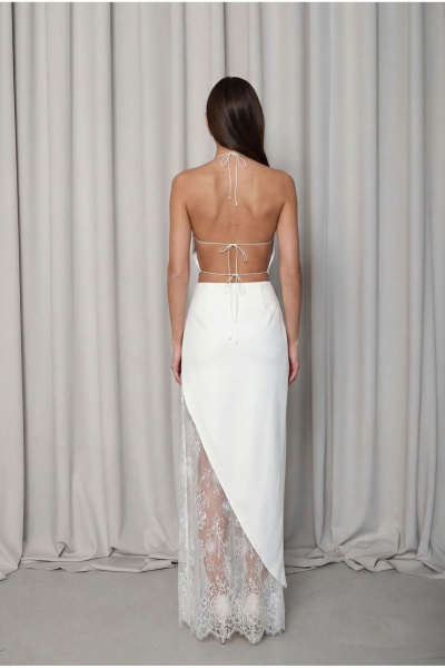 Топ, юбка Lady Line 5026 молочный - фото 3