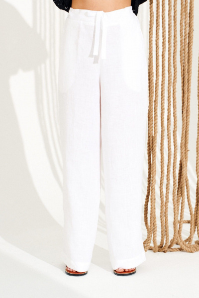 Брюки ELLETTO 2384 белый - фото 5