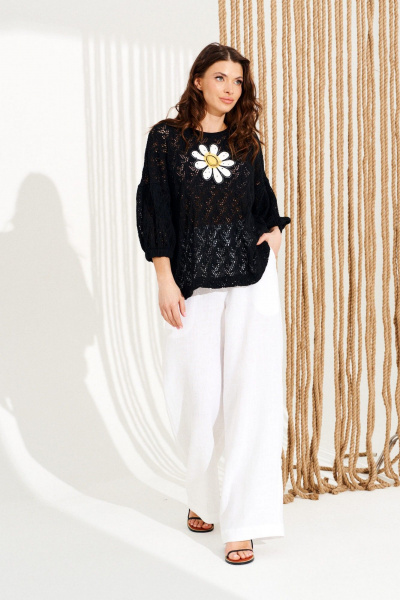 Брюки ELLETTO 2384 белый - фото 3