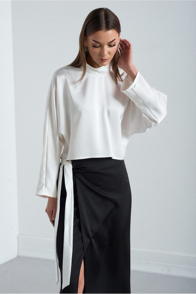 Блуза, юбка Lady Line 2926 черно-белый - фото 8