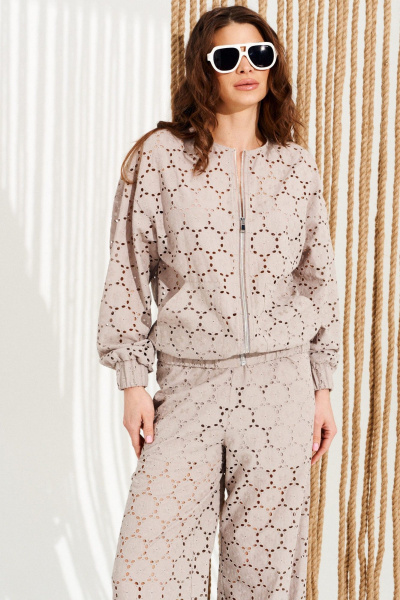 Блуза, брюки ELLETTO 15333 серый - фото 3