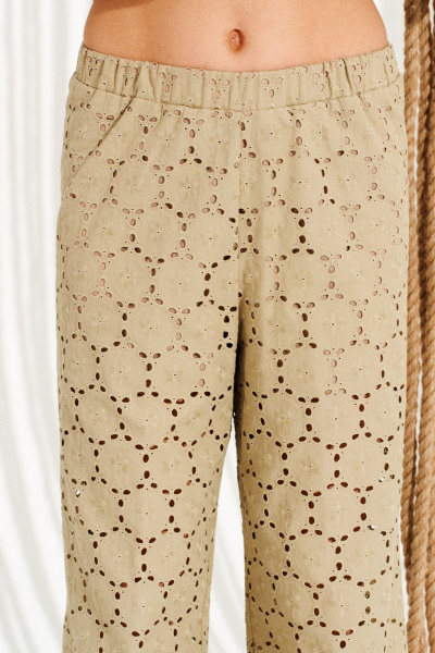 Блуза, брюки ELLETTO 15333 оливковый - фото 7