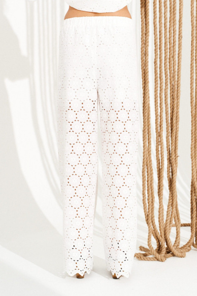 Блуза, брюки ELLETTO 15333 белый - фото 8