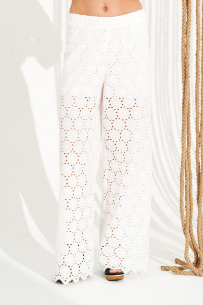 Блуза, брюки ELLETTO 15333 белый - фото 7