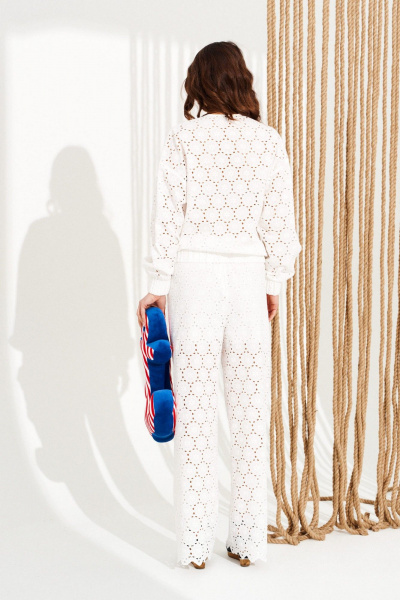 Блуза, брюки ELLETTO 15333 белый - фото 6